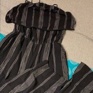 Long striped romper NWT